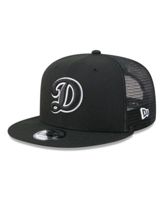 Men's Black Los Angeles Dodgers 9FIFTY Adjustable Trucker Hat