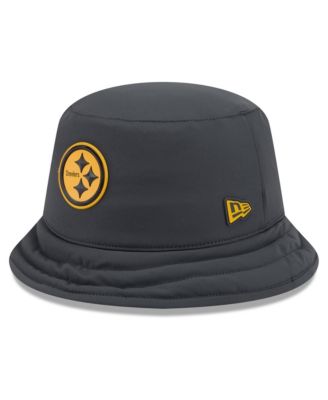 Men's Charcoal Pittsburgh Steelers 2026 Sideline Cold Weather Bucket Hat