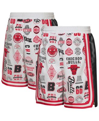 Big Boys' and Girls' White Chicago Bulls Ball Hog Dazzle Basketball Shorts