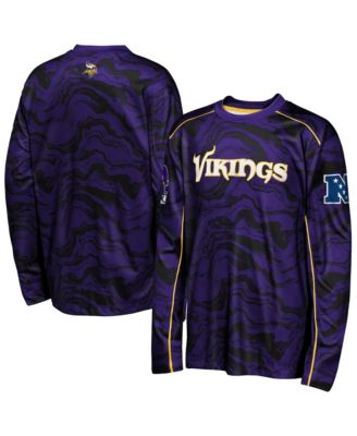 Big Boys' and Girls' Purple Minnesota Vikings Tailgate Performance Long-Sleeves T-Shirt