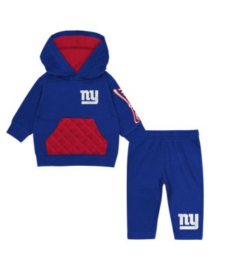 Toddler Royal New York Giants Drive Stopper Hoodie Pants Fleece Set