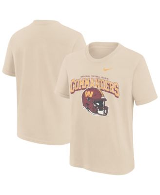 Big Boys' and Girls' Natural Washington Commanders Mod Easy Lane T-Shirt