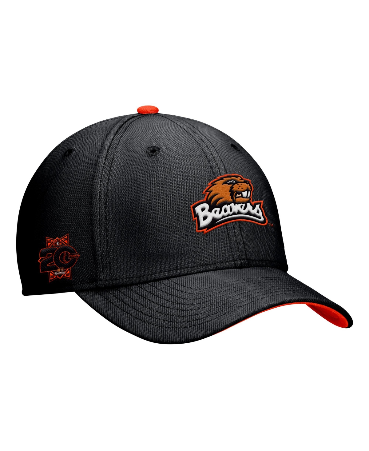Nike Men's Black Oregon State Beavers 20th Anniversary College World Series Champions SwooshFlex Dri-fit Hat - Black