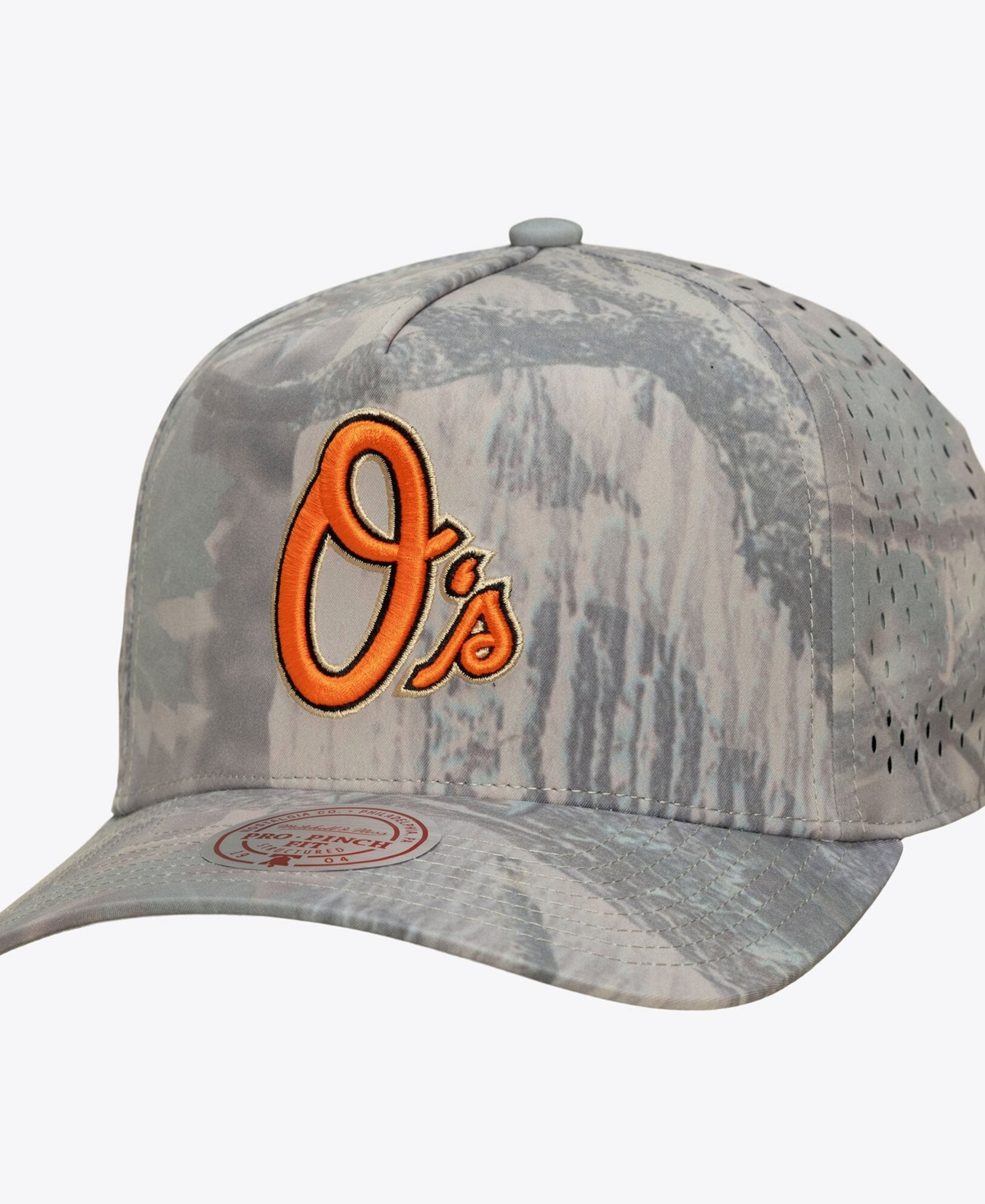 Mitchell & Ness Men's Camo Baltimore Orioles Perfect Pro Pinch Adjustable Hat - Camo