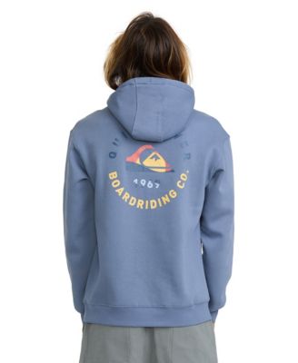 Men's Beach Badge Graphic Pullover Hoodie with Kangaroo Pocket