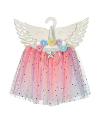 Toddler 2T-5T Fairy Celestia Skirt, Wings and Tiara, 3-Piece Set