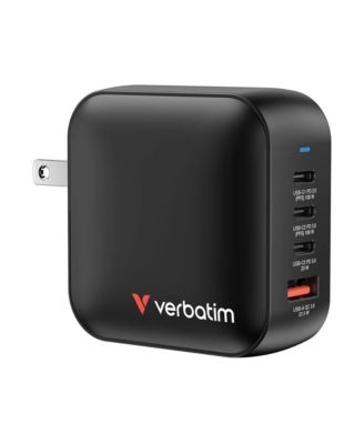 100W 4-Port Mini GaN Wall Charger for Laptops, Tablets, Smartphones, Gaming Devices, and More