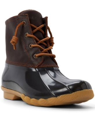 Women's Saltwater Round Toe Lace-Up Duck Booties