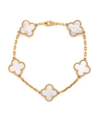 Pre-Owned Van Cleef and Arpels Vintage Alhambra 5 Motifs Bracelet