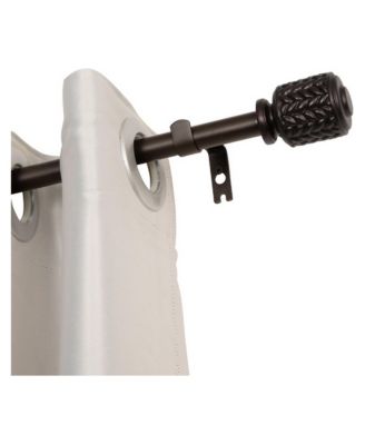 D8 3/4-Inch Adjustable Decorative Curtain Rod, 28-48 Inches, Single Set