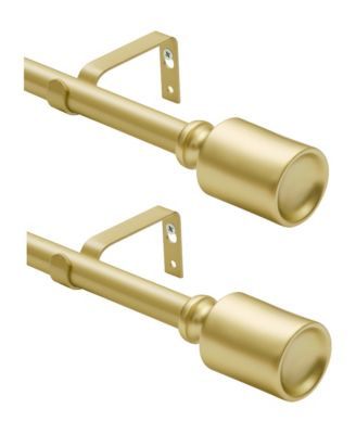 D7 3/4-Inch Adjustable Decorative Curtain Rod, 86-120 Inches, 2-Pack