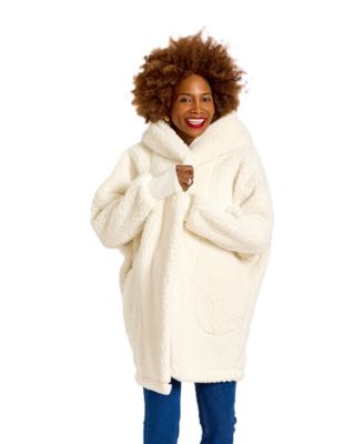 Women's Hooded Sherpa Lounger Jacket