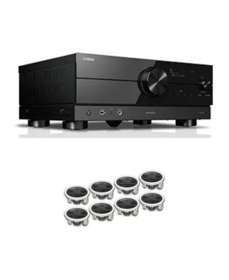 AVENTAGE RX-A2A 7.2-Channel 100W Dolby Atmos AV Receiver Speaker Bundle