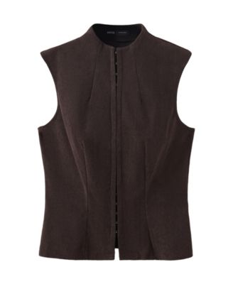 Women's Hook-And-Eye Fastening Tailored Top