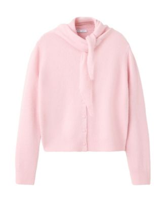 Women's Flocked Detail Knitted Cardigan