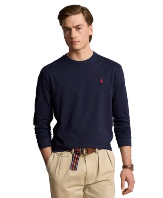 Polo Ralph Lauren - Men's Classic-Fit Jersey Long-Sleeve T-Shirt Navy