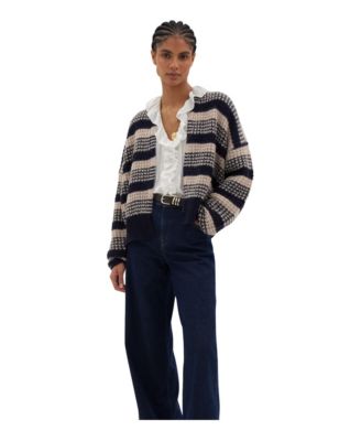Women's Skye Chunky-Knit Striped Cardigan