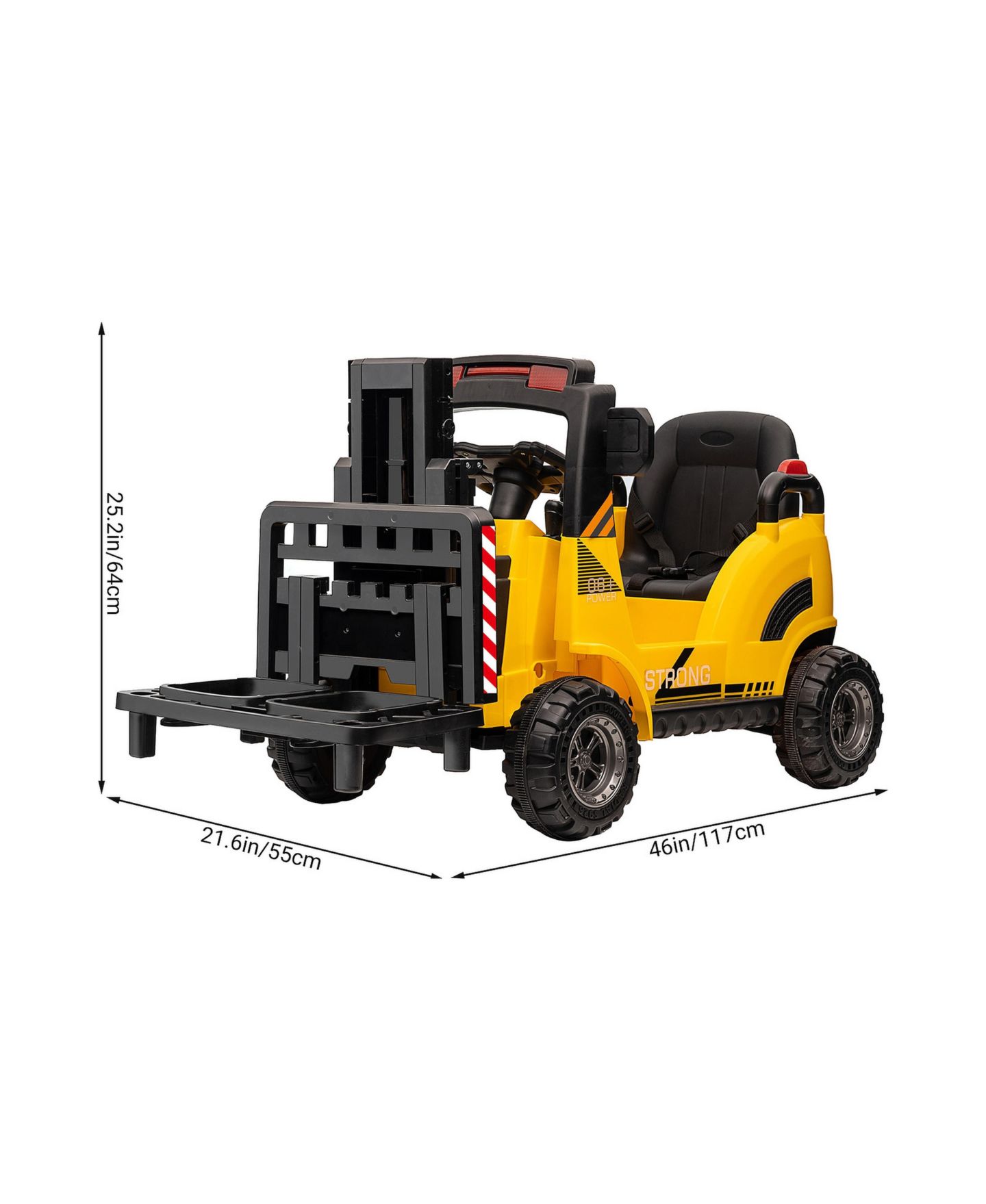 Детская игрушка homfan 12V Kids Ride-On Car, Electric Forklift Toy, Large, Dual 390 Motors, 66 lbs Seat Capacity, 3–6 лет — фото 2