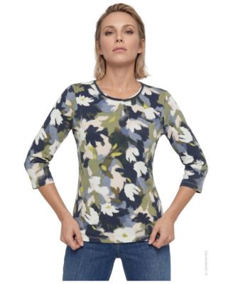Women's Leaf Camo 3/4-Sleeve T-Shirt