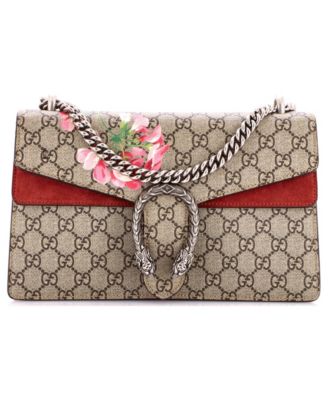 Small Dionysus Bag Blooms Print GG Coated Canvas