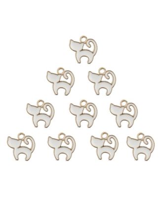 10 Pieces 13x13mm Kitty Cat Sweet and Petite Mini Cute Charms