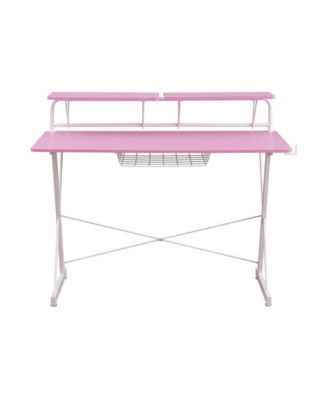 Carbon Gaming Desk With Helving for Computer Workstations