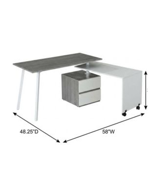 rotating multi-position modern desk for computer workstations, MDF surface