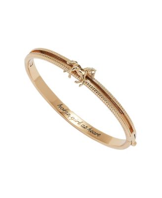Horse Girl At Heart Gold-Tone Bangle