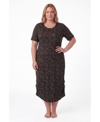 Plus Size Ruched Sleep Shirt
