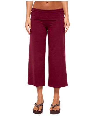 Women's Kanel Low-Rise Foldover Waistband Capri Pants