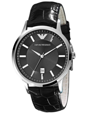 UPC 723763112604 Emporio Armani Watch Men s Brown Leather Strap