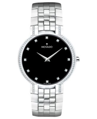 movado diamond bezel