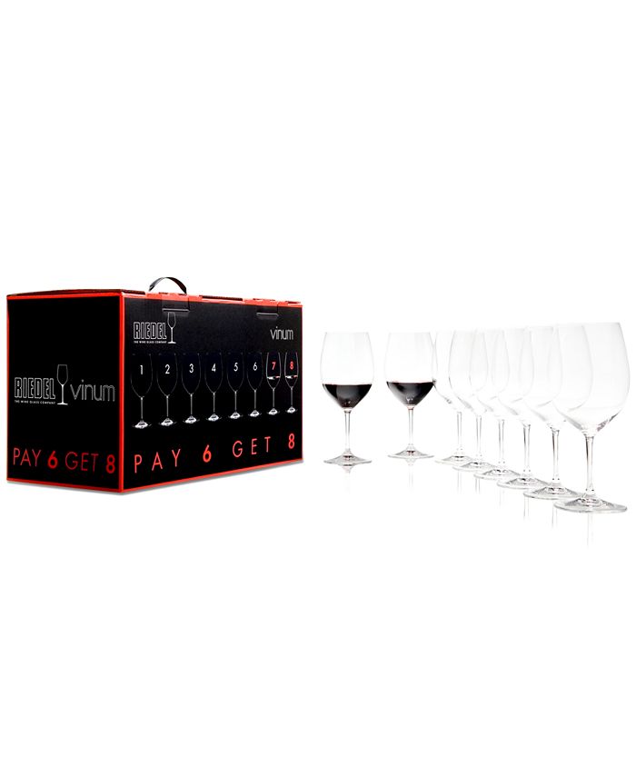 Vinum Bordeaux Wine Glasses 8 Piece Value Set