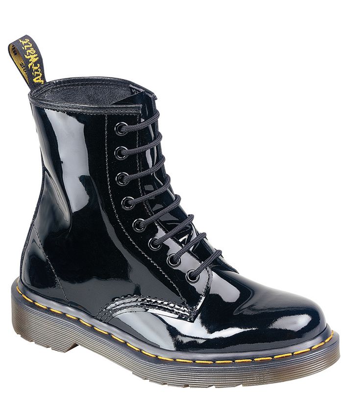 Womens Dr. Martens 1460 8-Eye Patent Boot - White