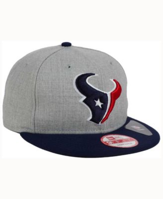 New Era Houston Texans Heather 2 Tone 9FIFTY Snapback Cap - Macy's