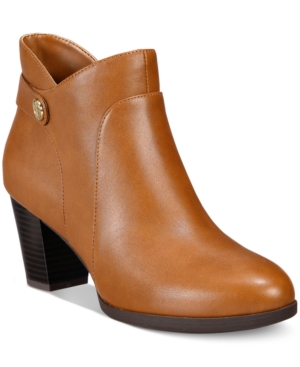 size 10M Giani Bernini Abalina Memory Foam Booties, Created for Macy's Women's Shoes-chesnut