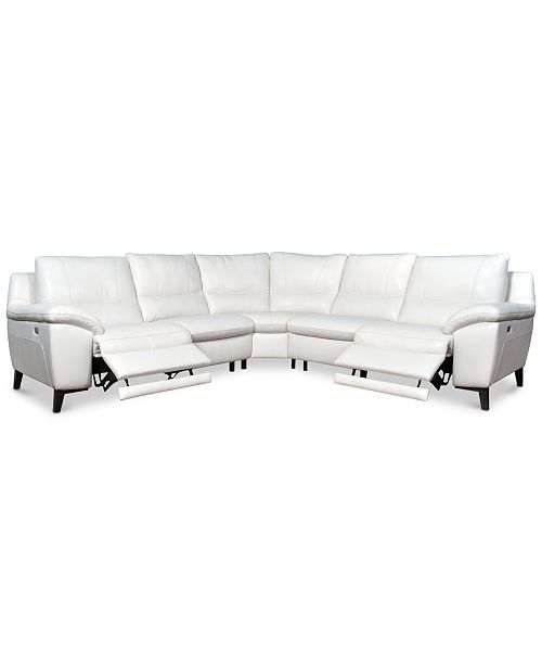 Furniture Closeout Stefana 5 Pc Sectional Sofa With 2 Power