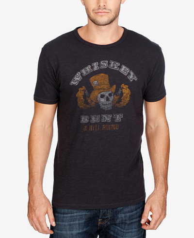 Lucky Brand Men's Whiskey Bent Skull T-Shirt