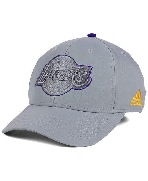 Adidas Los Angeles Lakers Gray Color Pop Flex Cap Reviews Sports Fan Shop By Lids Men Macy S