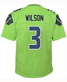 Russell Wilson Seattle Seahawks Color Rush Jersey, Big Boys (8-20)