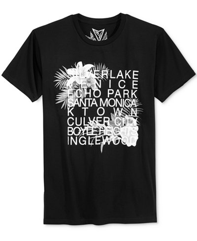 Univibe Men's California Cities Graphic-Print T-Shirt