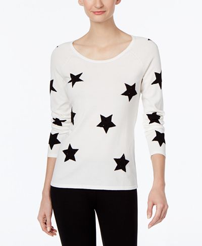 INC International Concepts Star-Print Sweater, Only at Macy's
