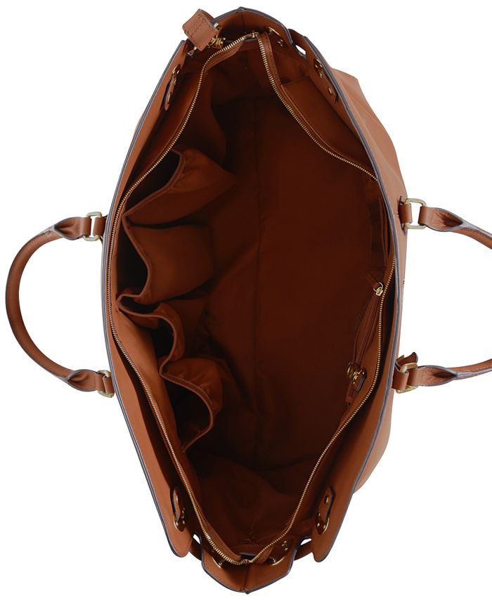 Joy Mangano Christie Leather Weekender Bag - Macy's
