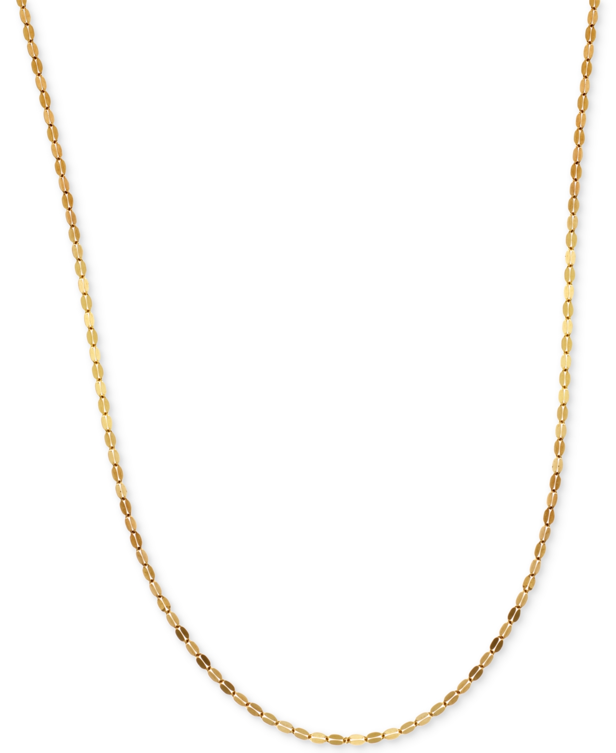 16" Polished Fancy Link Chain Necklace (1-1/2mm) in 14k Gold - Gold