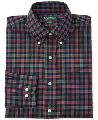 Lauren Ralph Lauren - Non-Iron Green Tartan Dress Shirt