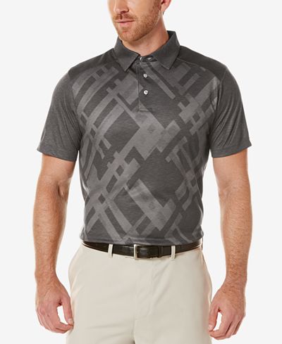PGA TOUR Men's Patterned Golf Polo