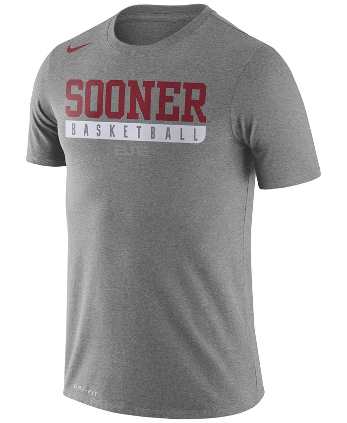 Nike Men's Oklahoma Sooners Dri-FIT Basketball Practice T-Shirt ...