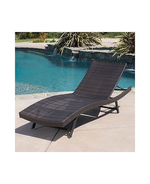 Noble House Aldin Chaise Lounge & Reviews Furniture Macy's