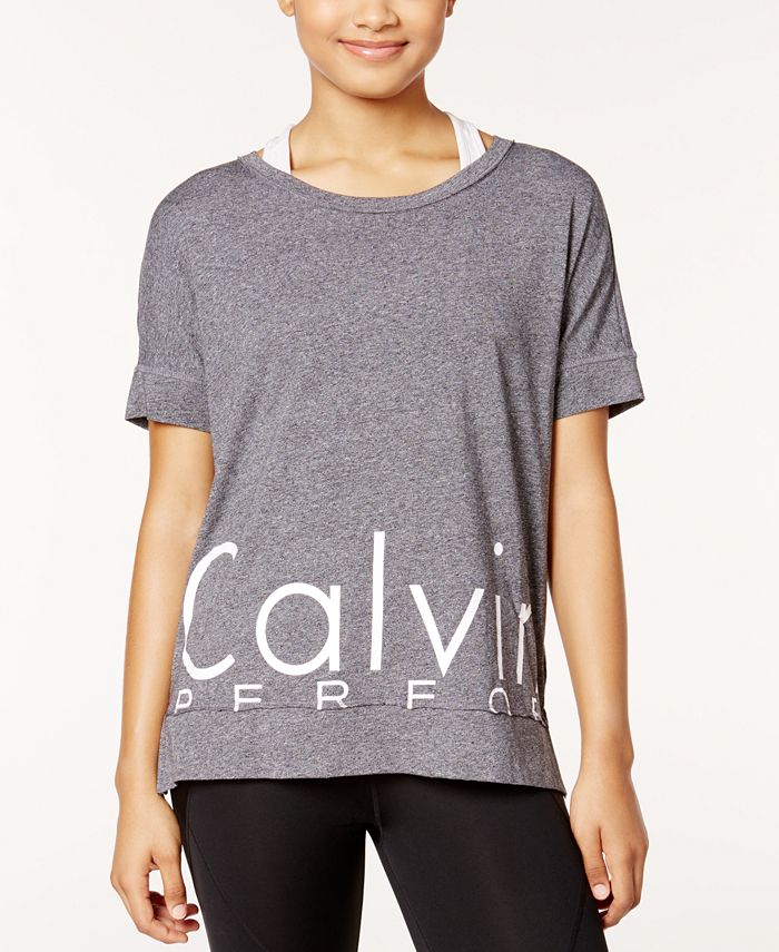 calvin klein v neck t shirt women's