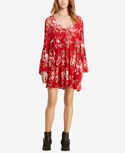 Denim & Supply Ralph Lauren Floral-Print Bell-Sleeve Dress